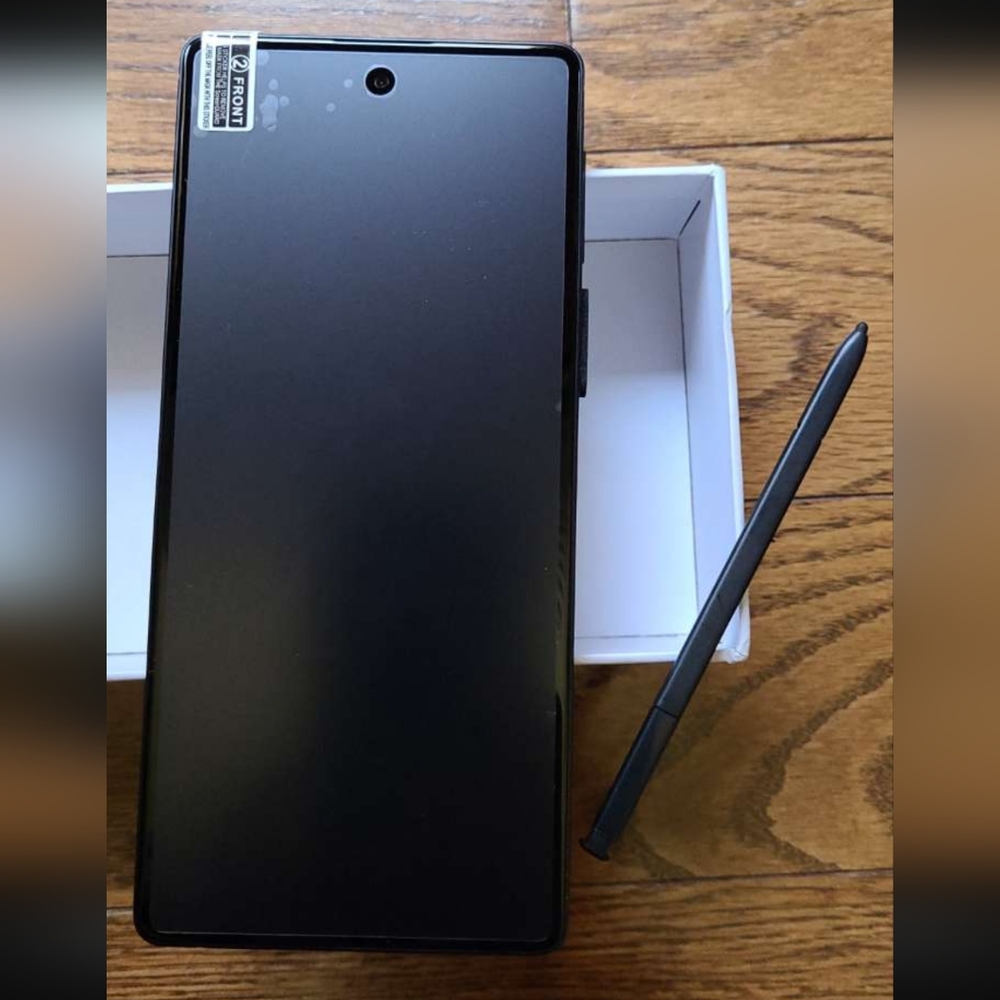 Black Smartphone with Stylus
